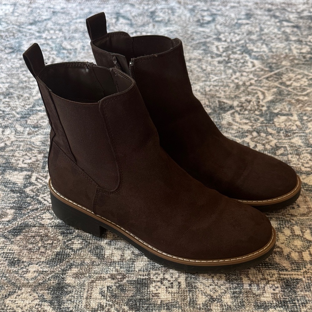 Women’s Kensie Brown Suede Ankle Boots